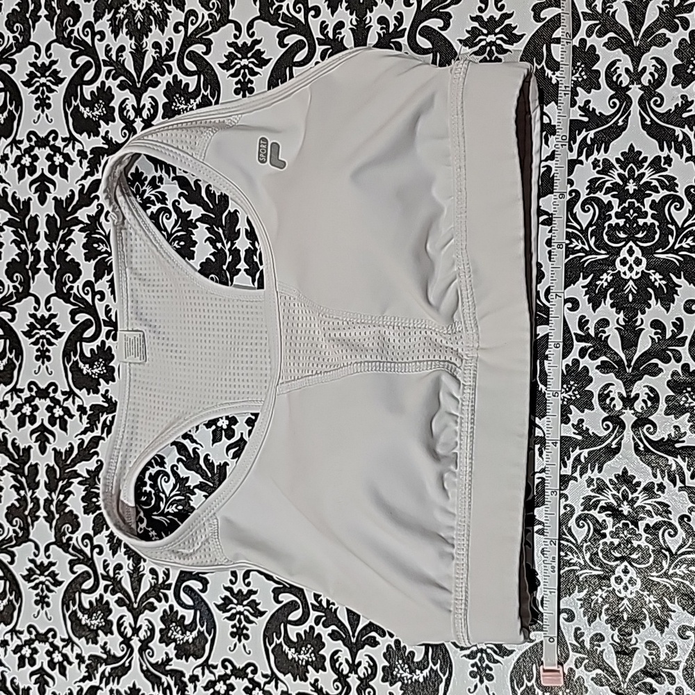 Fila sports bra size Medium white